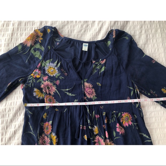 Long Sleeve Floral Print Summer Dress with Tassles - Picture 12 of 16